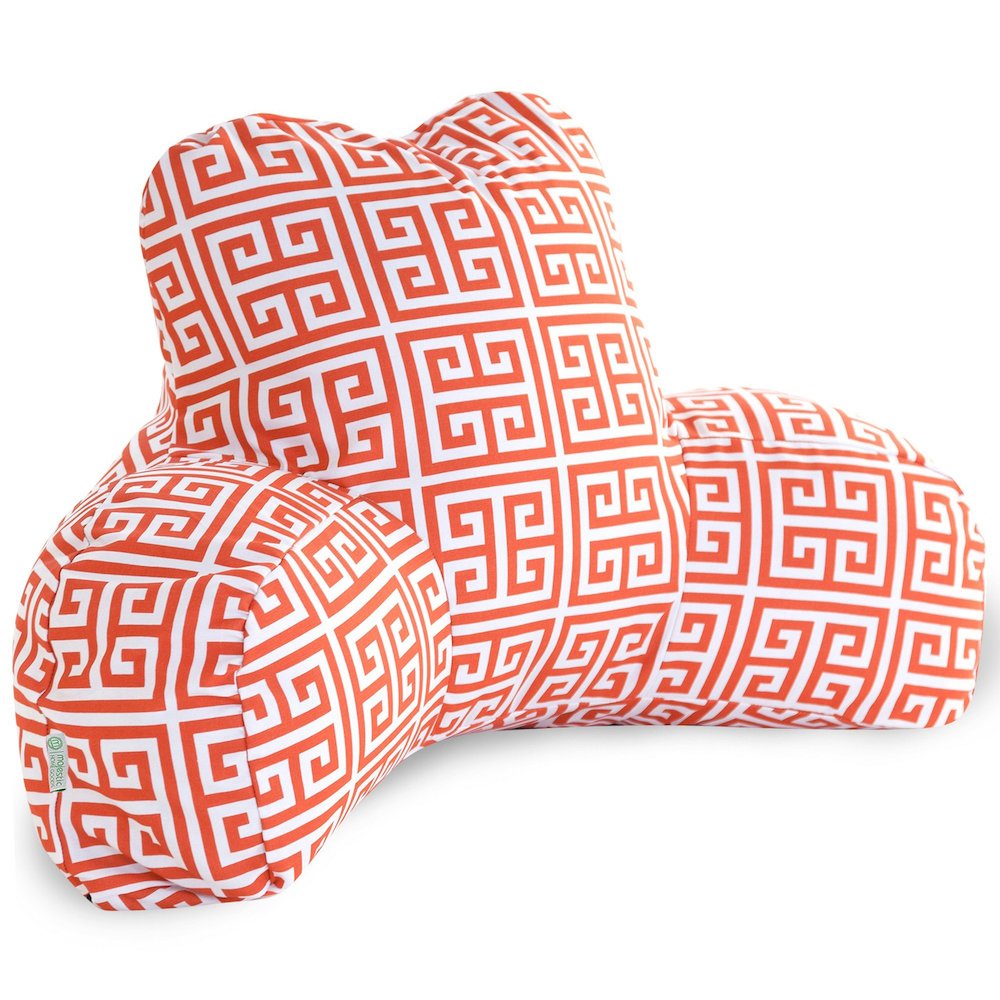 Majestic Home Goods Reading Pillow Towers Orange. Picture 1