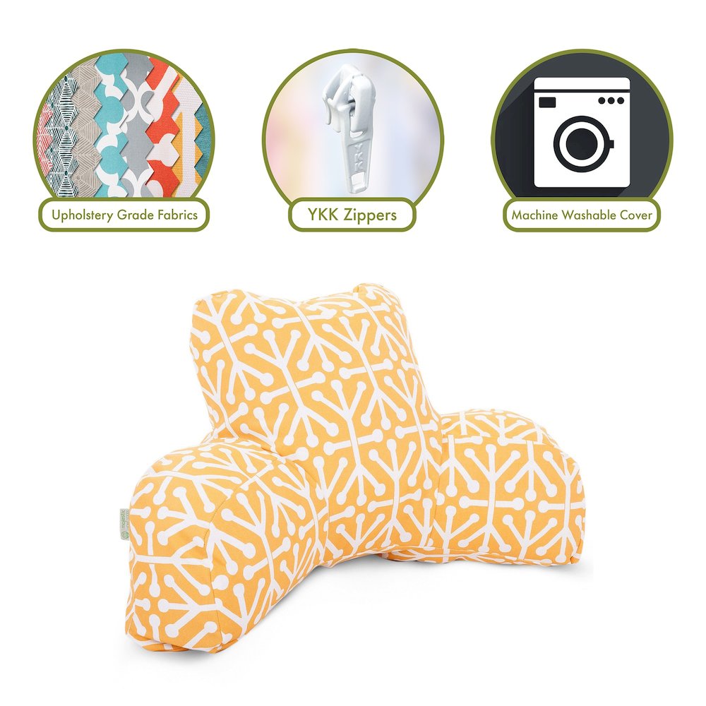 Majestic Home Goods Reading Pillow Aruba Citrus. Picture 2