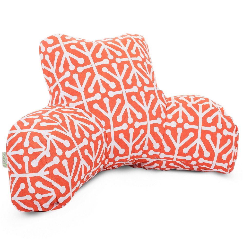 Majestic Home Goods Reading Pillow Aruba Orange. Picture 1