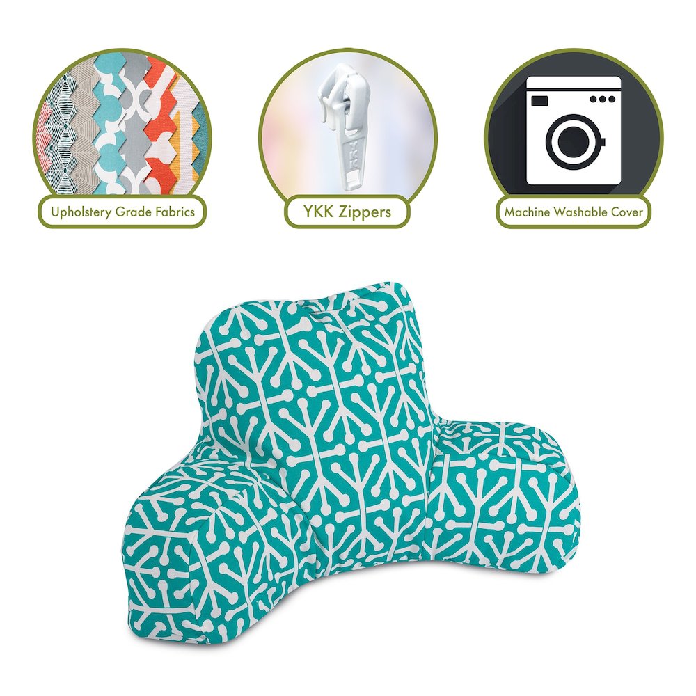 Majestic Home Goods Reading Pillow Aruba Pacific. Picture 2