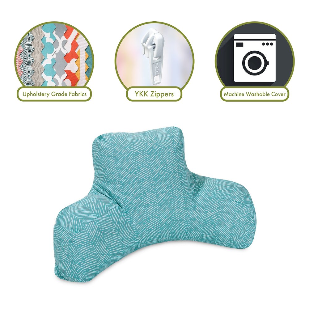 Majestic Home Goods Reading Pillow South West Teal. Picture 2