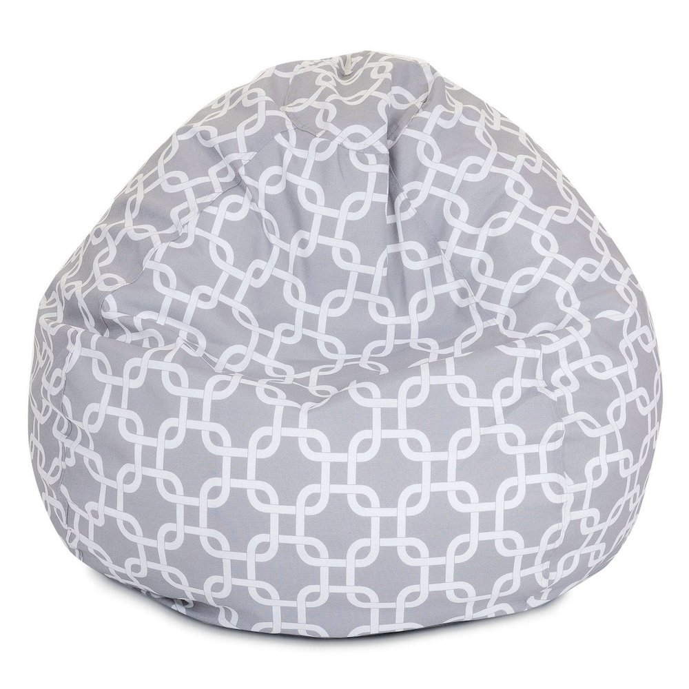 Majestic Home Goods Small Bean Bag Links Gray. Picture 1