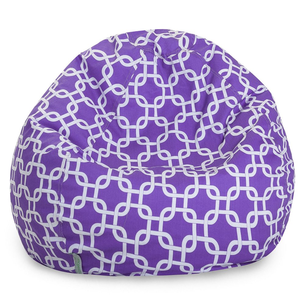 Majestic Home Goods Small Bean Bag Links Purple. Picture 1