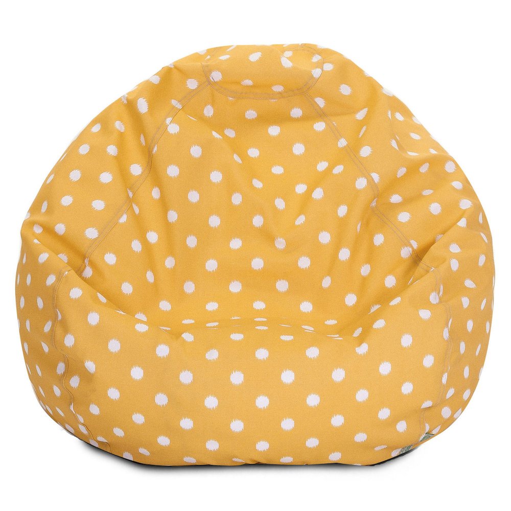 Majestic Home Goods Small Bean Bag Ikat Dot Citrus. Picture 1