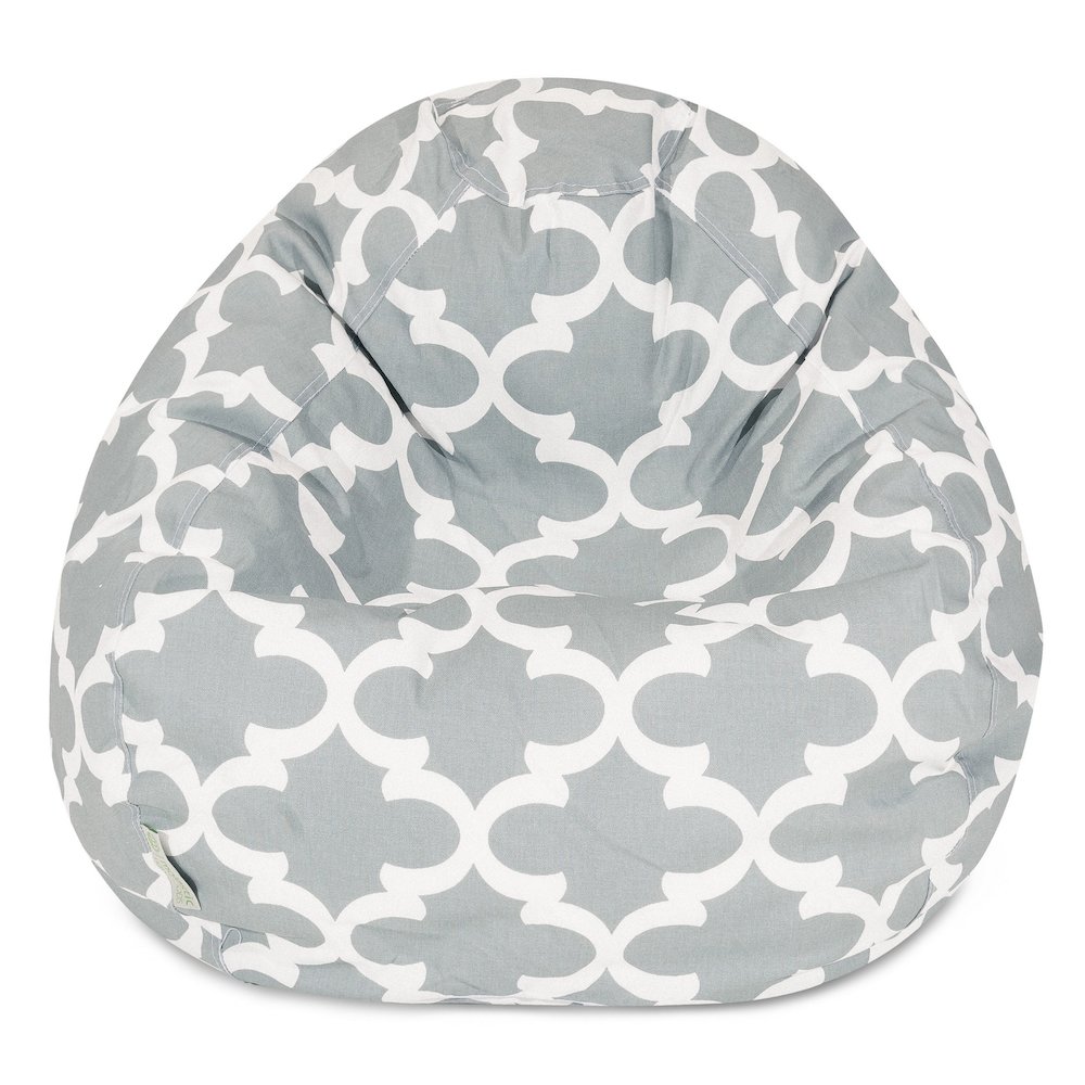 Majestic Home Goods Small Bean Bag Trellis Gray. Picture 1