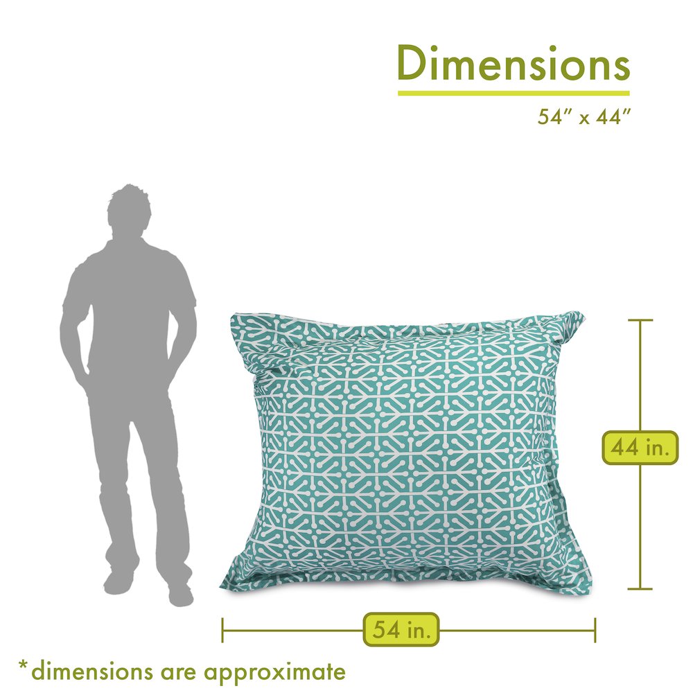 Majestic Home Goods Floor Pillow Aruba Pacific. Picture 2