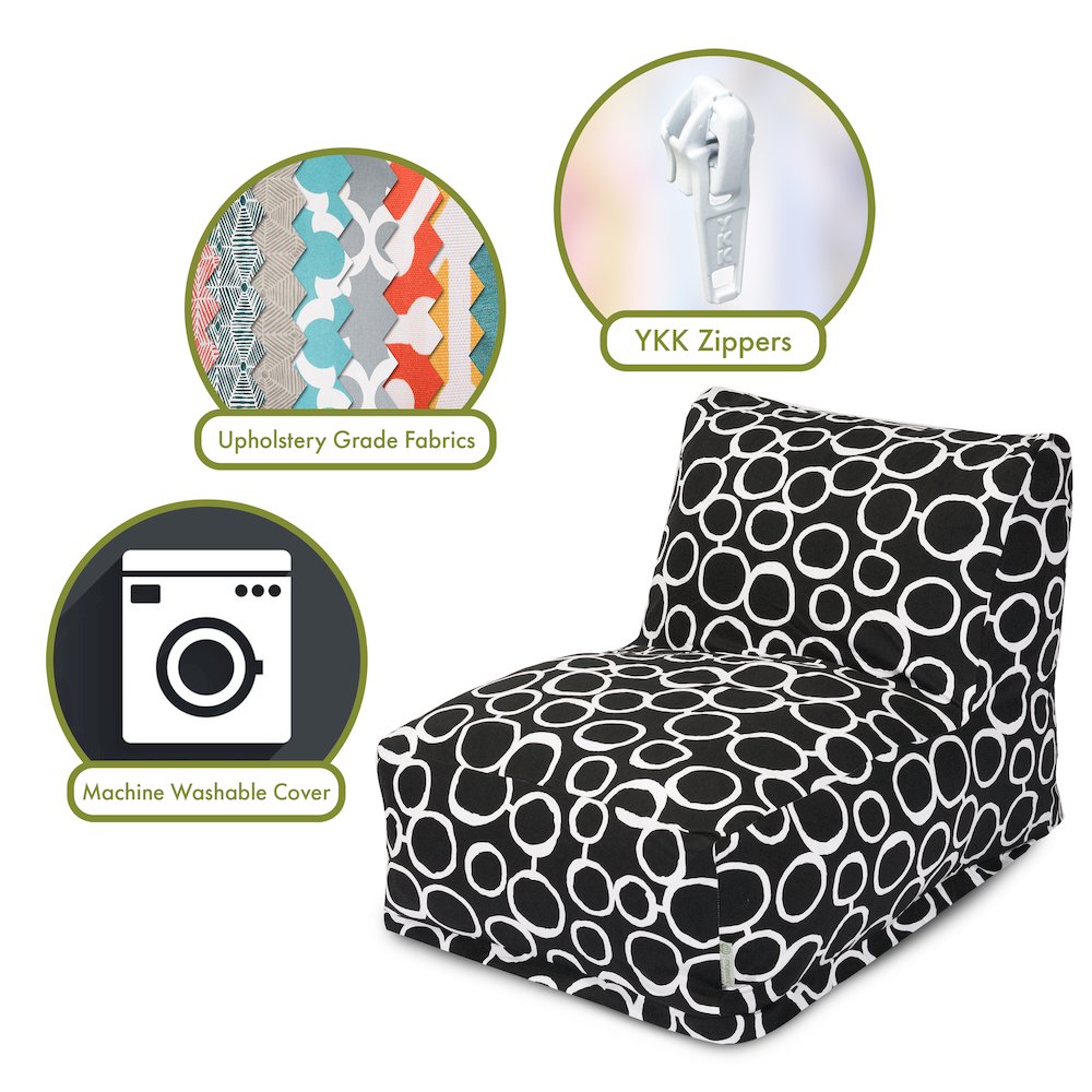 Majestic Home Goods Chair Lounger Fusion Black. Picture 2