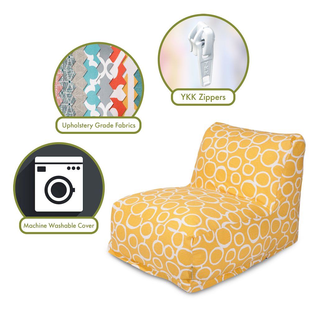 Majestic Home Goods Chair Lounger Fusion Yellow. Picture 2