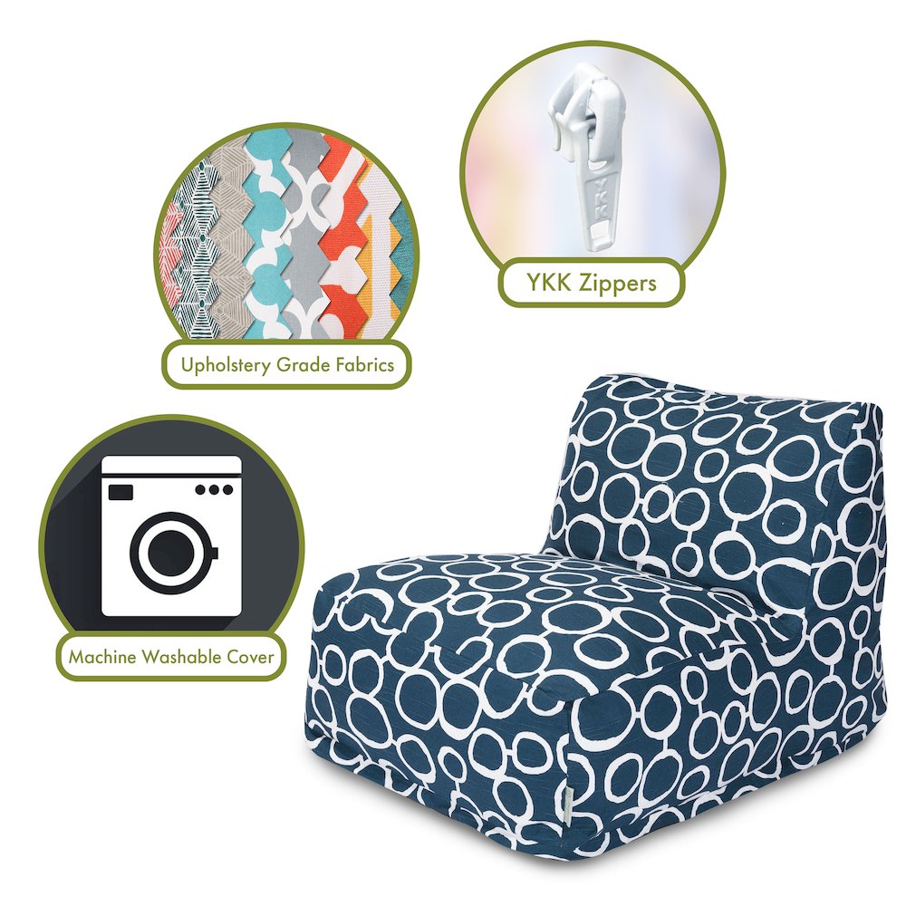 Majestic Home Goods Chair Lounger Fusion Navy. Picture 2