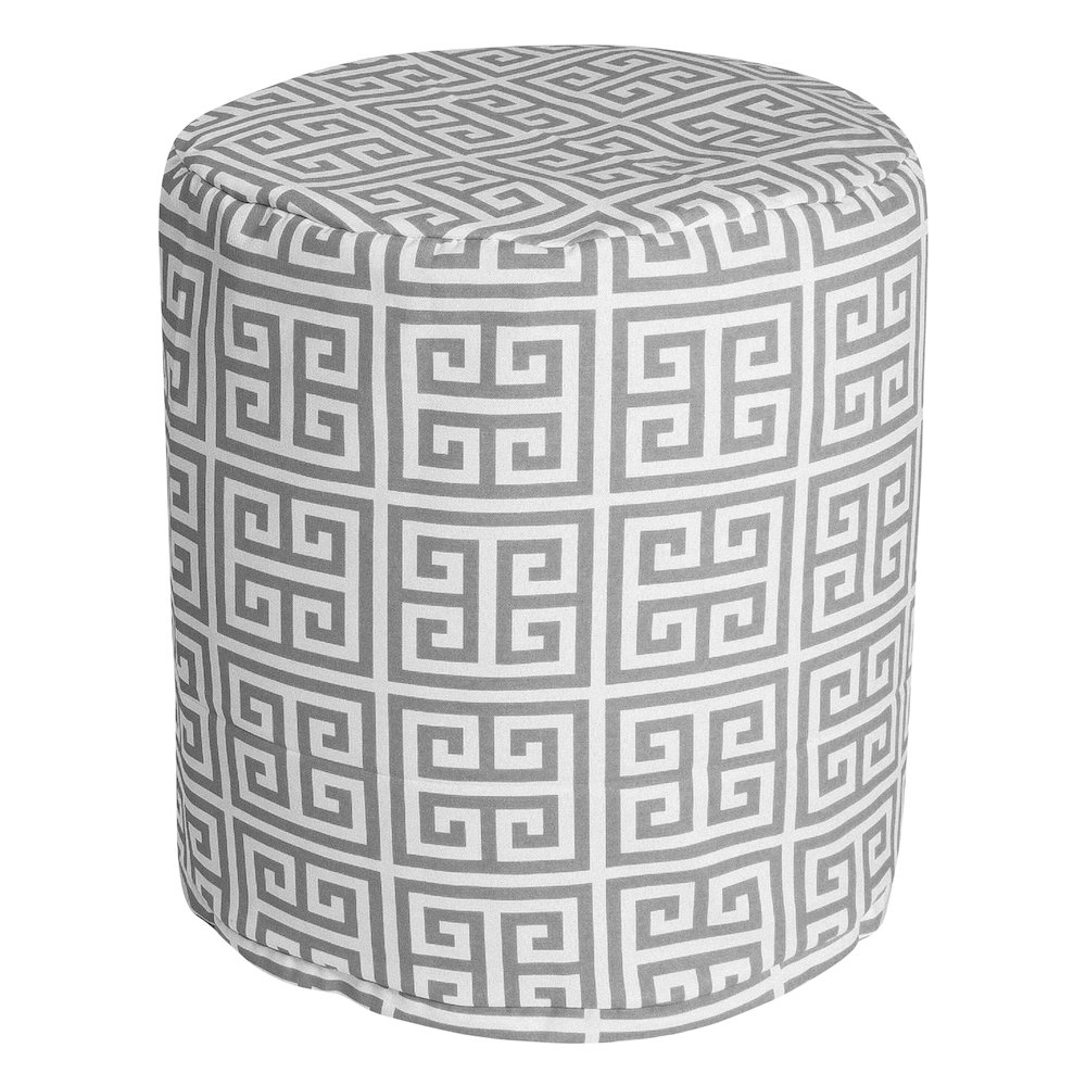 Majestic Home Goods Pouf Towers Gray. Picture 1