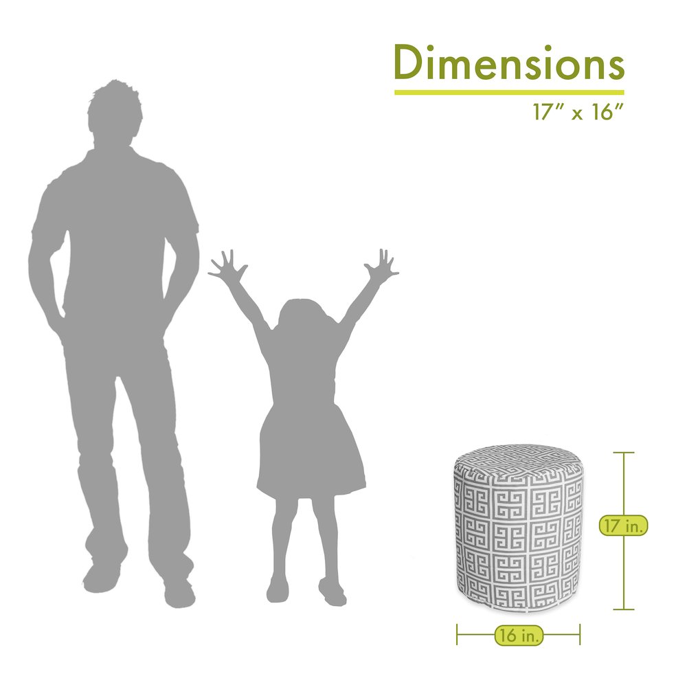 Majestic Home Goods Pouf Towers Gray. Picture 2