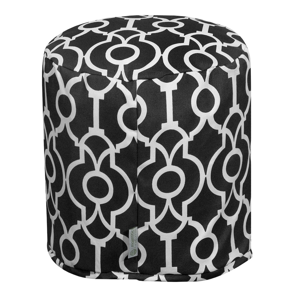Majestic Home Goods Pouf Athens Black. Picture 1