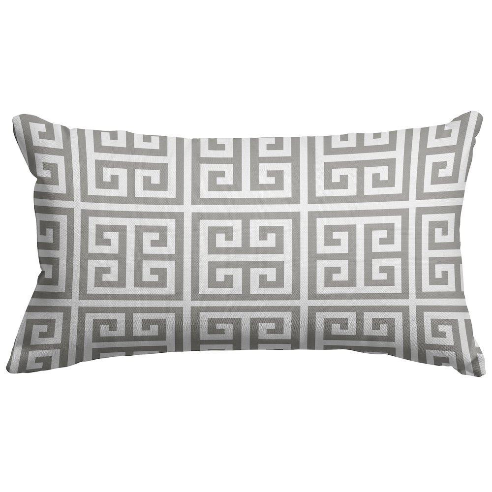 Majestic Home Goods Pillow 12x20 Towers Gray. Picture 1