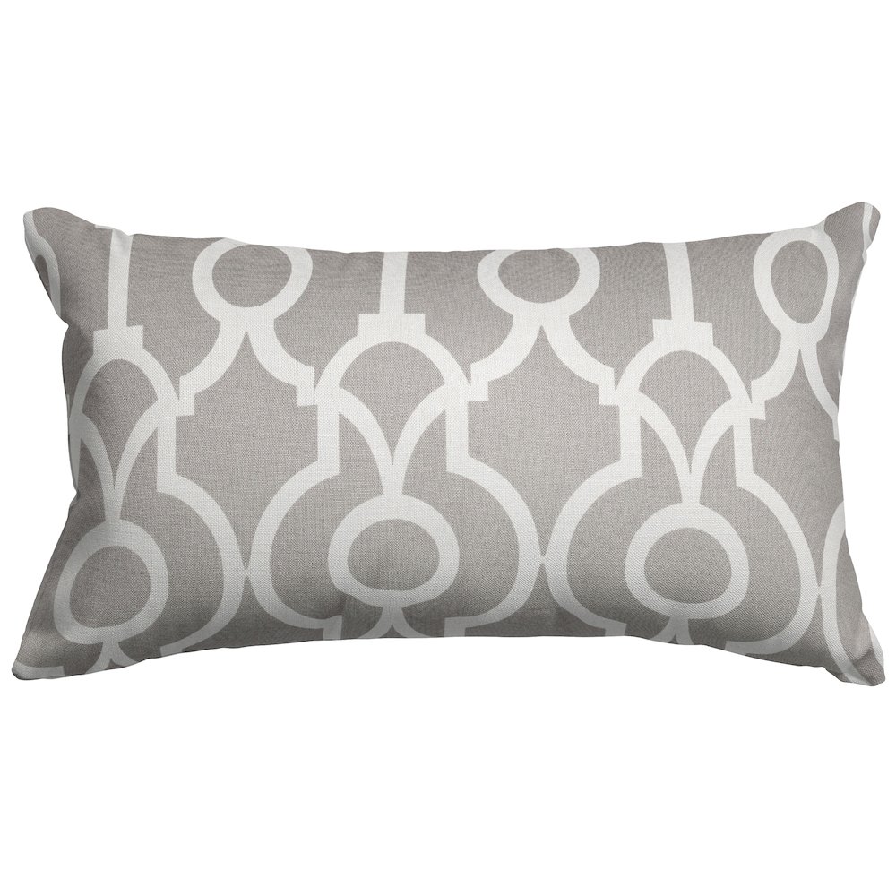 Majestic Home Goods Pillow 12x20 Athens Gray. Picture 1