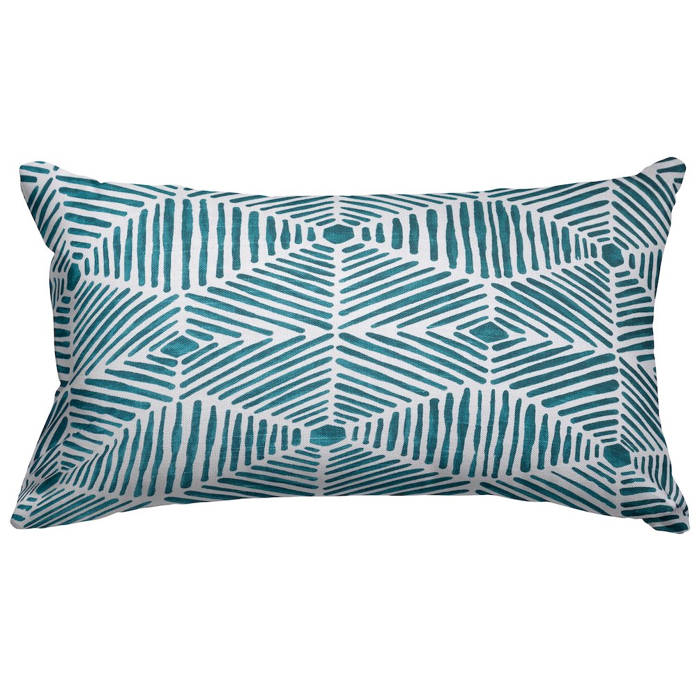 Majestic Home Goods Pillow 12x20 Charlie Emerald. Picture 1