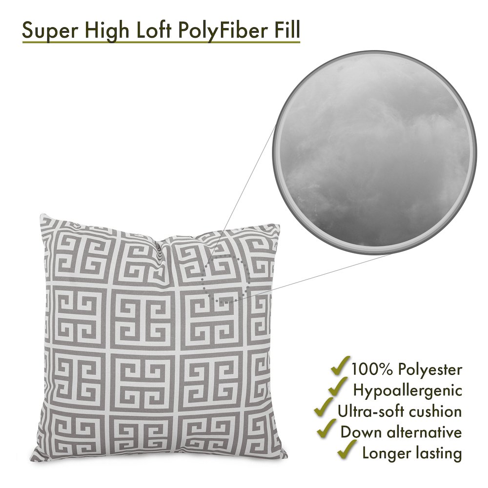 Majestic Home Goods Pillow 20x20 Towers Gray. Picture 2