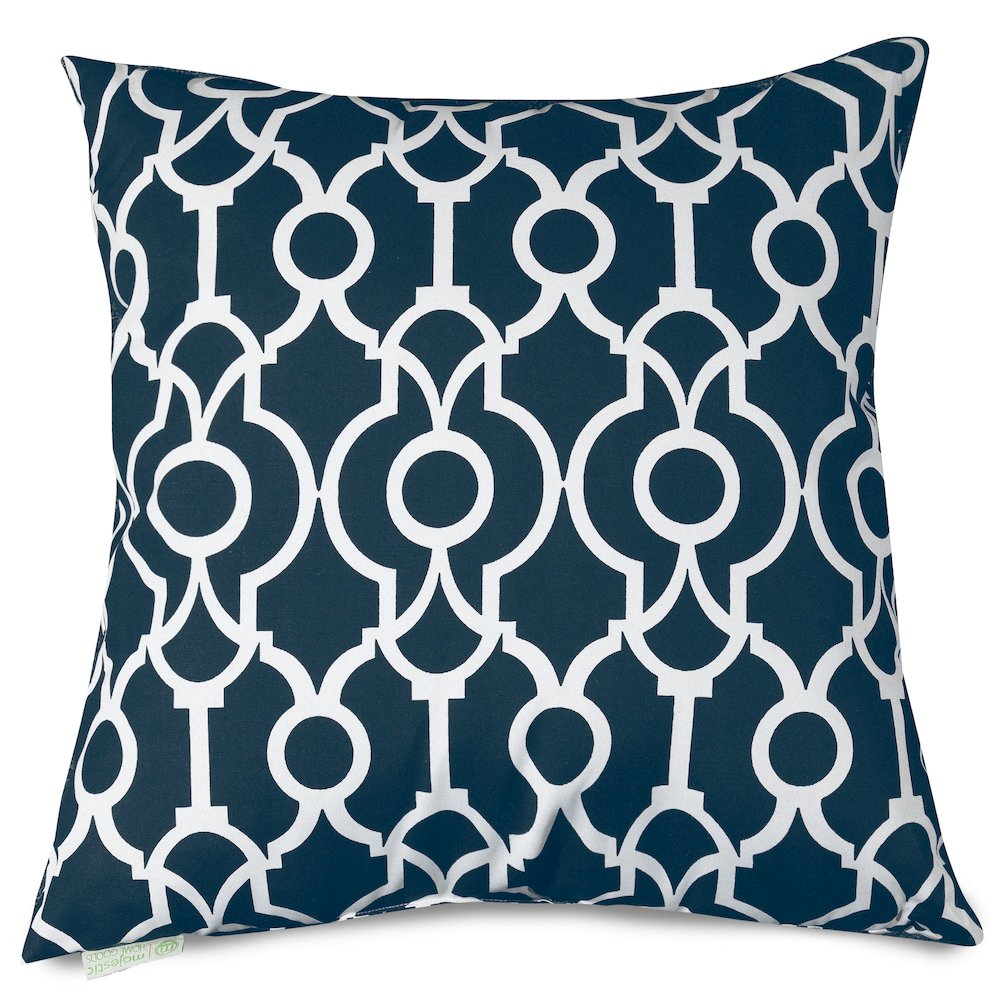 Majestic Home Goods Pillow 20x20 Athens Navy. Picture 1