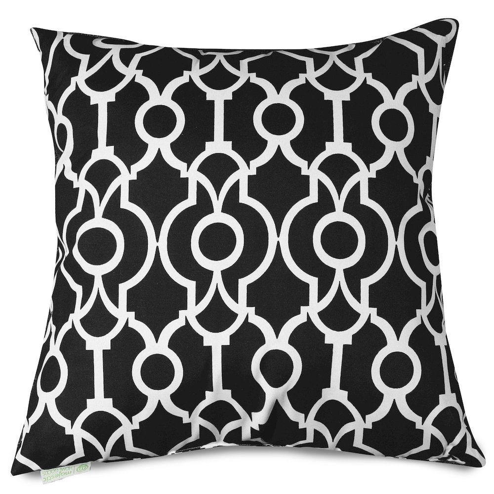 Majestic Home Goods Pillow 20x20 Athens Black. Picture 1