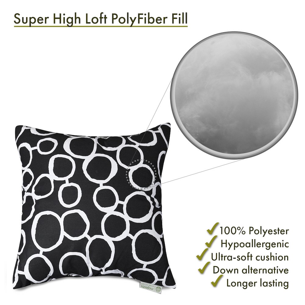 Majestic Home Goods Pillow 20x20 Fusion Black. Picture 2