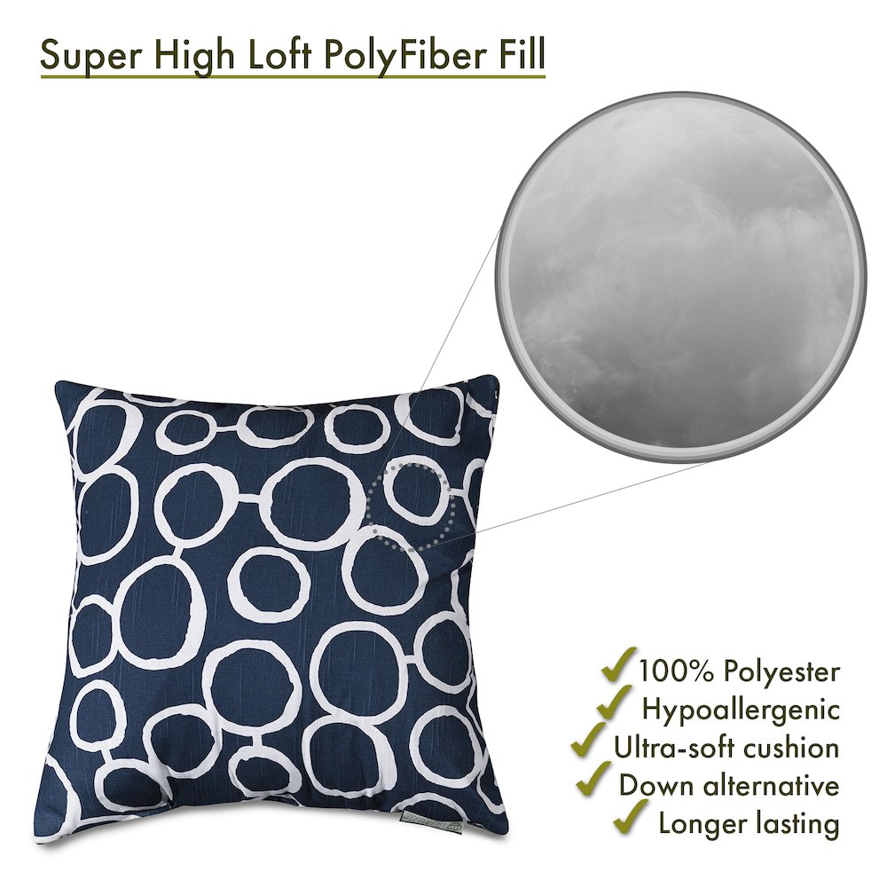 Majestic Home Goods Pillow 20x20 Fusion Navy. Picture 2