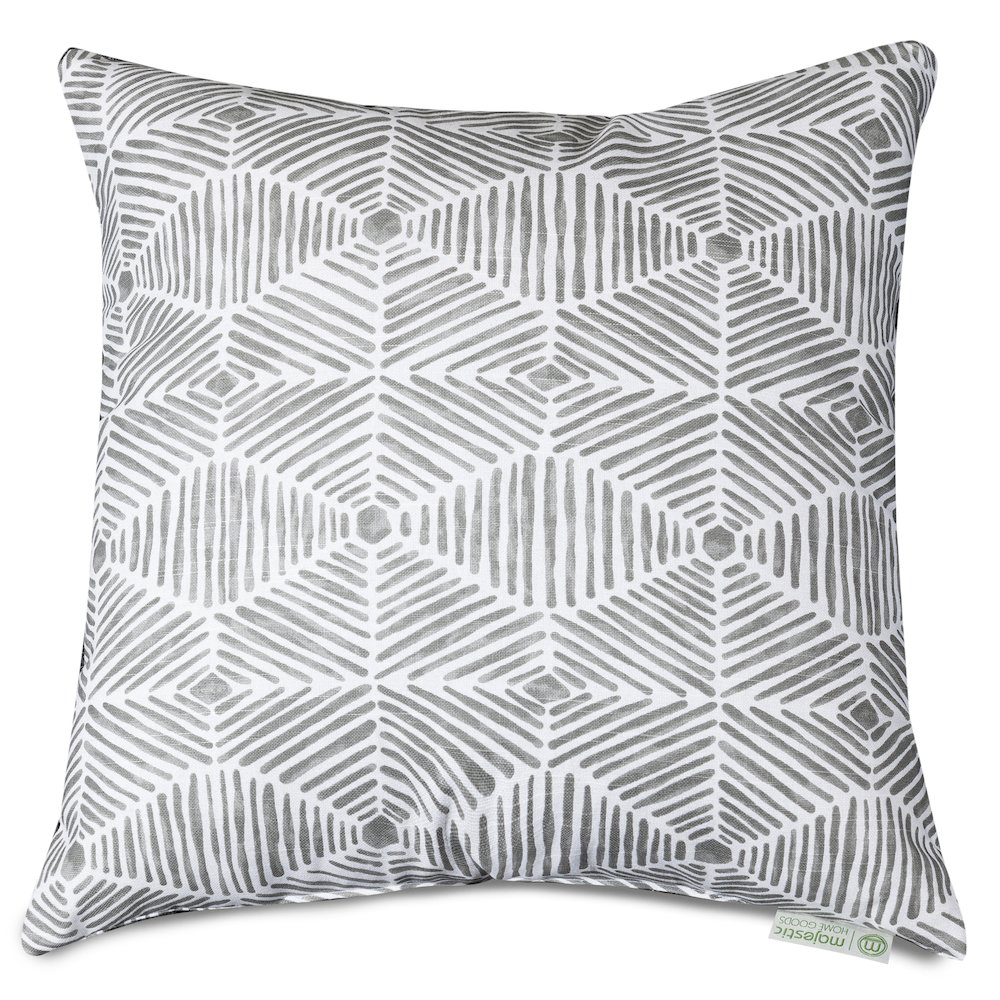 Majestic Home Goods Pillow 20x20 Charlie Gray. Picture 1