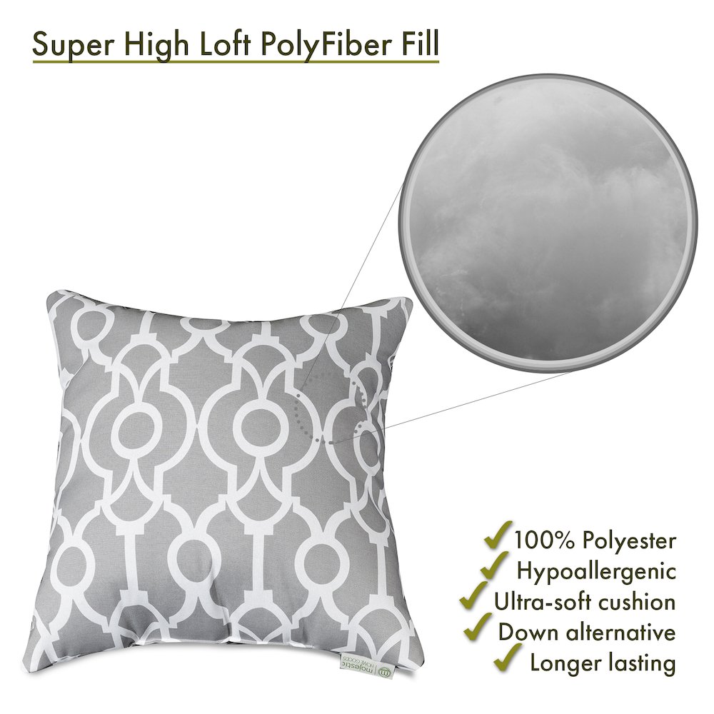 Majestic Home Goods Pillow 24x24 Athens Gray. Picture 2