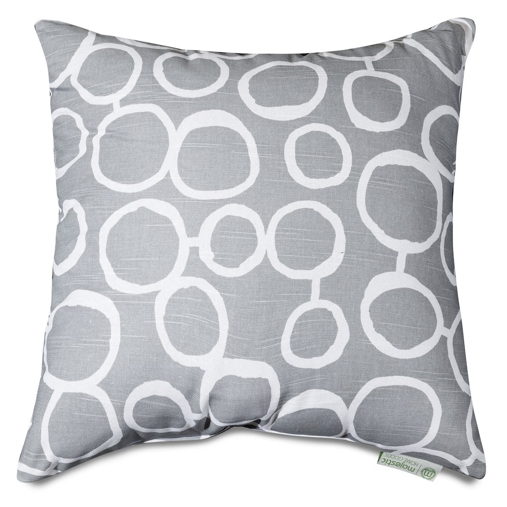 Majestic Home Goods Pillow 24x24 Fusion Gray. Picture 1