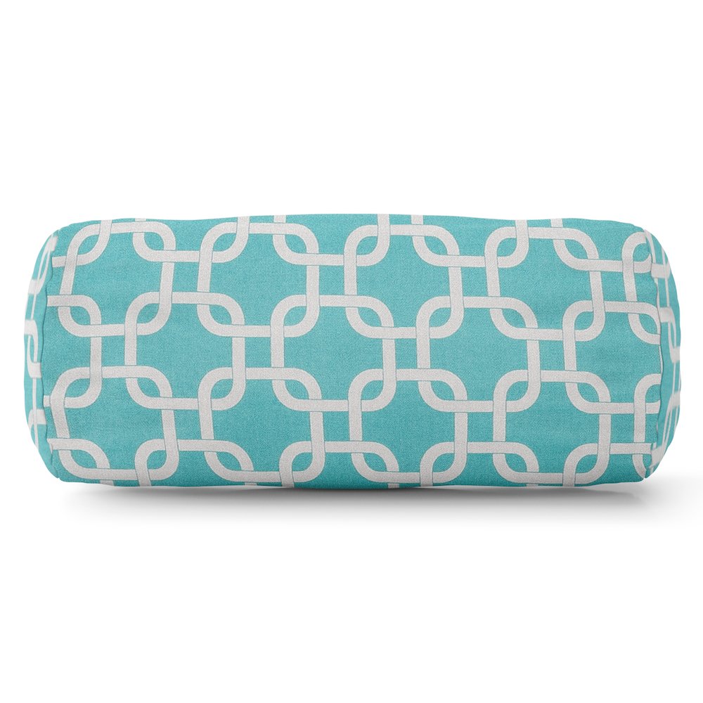 Majestic Home Goods Bolster Pillow Links Teal. Picture 1