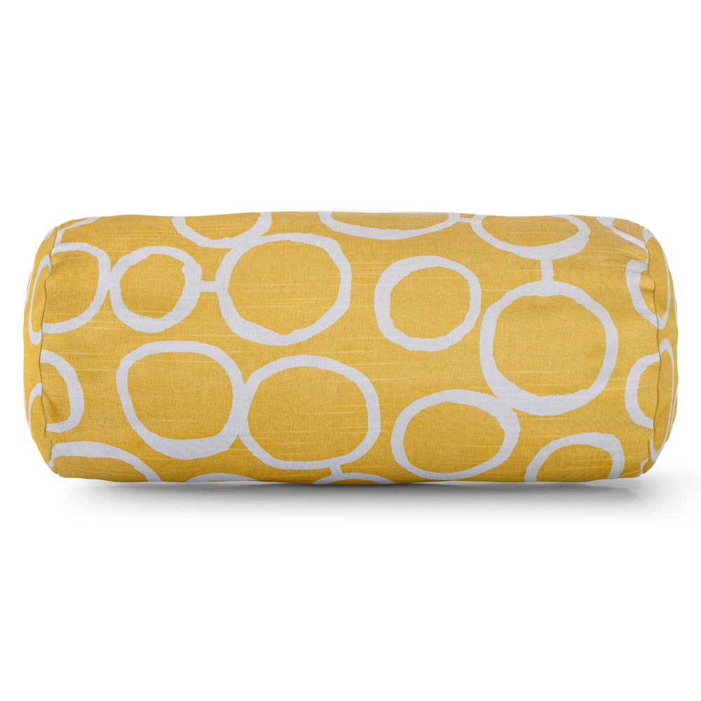 Majestic Home Goods Bolster Pillow Fusion Yellow. Picture 1