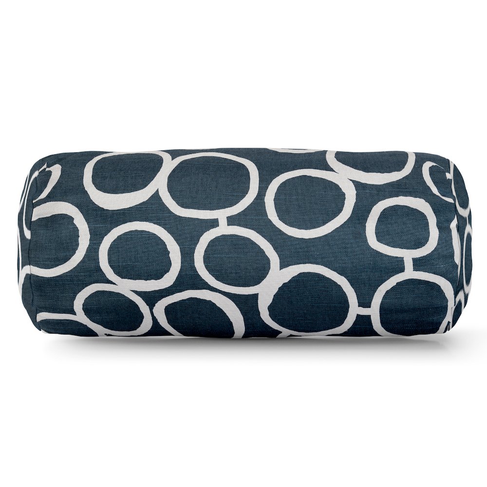 Majestic Home Goods Bolster Pillow Fusion Navy. Picture 1