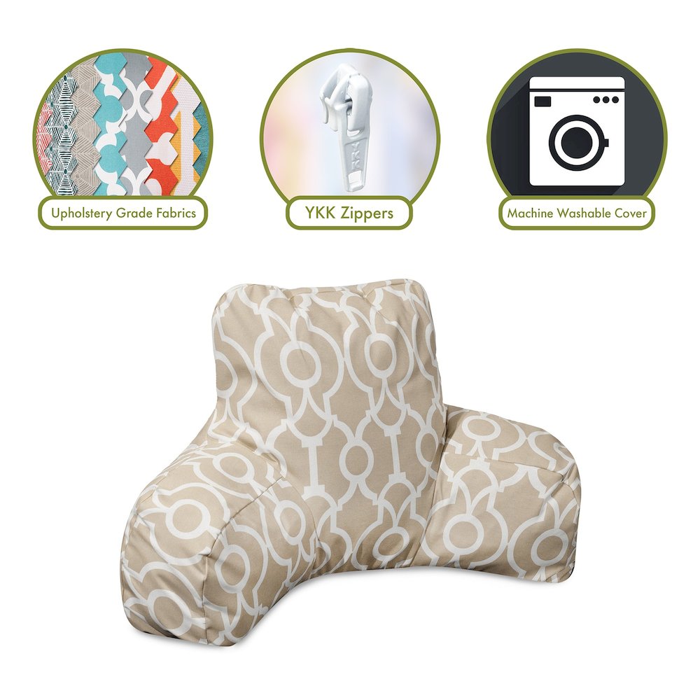 Majestic Home Goods Reading Pillow Athens Sand. Picture 2