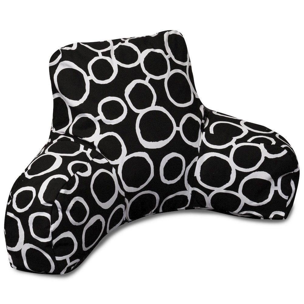 Majestic Home Goods Reading Pillow Fusion Black. Picture 1