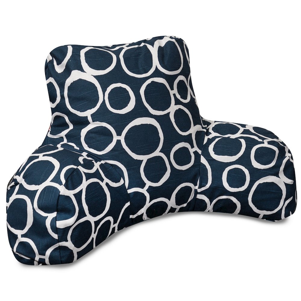 Majestic Home Goods Reading Pillow Fusion Navy. Picture 1