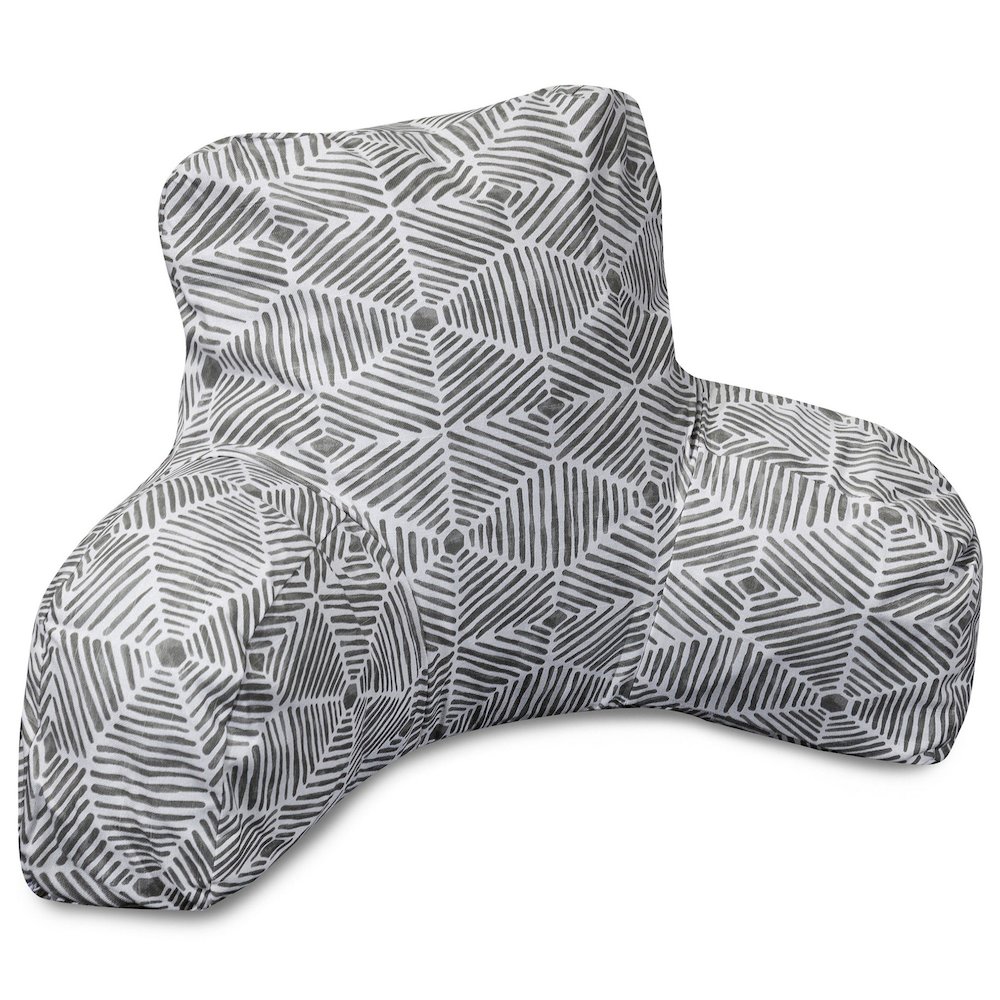 Majestic Home Goods Reading Pillow Charlie Gray. Picture 1