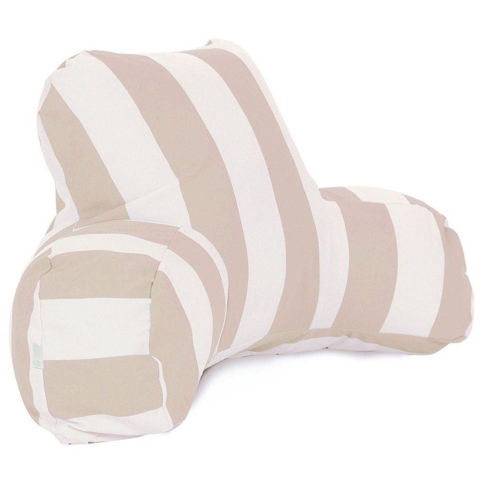 Majestic Home Goods Reading Pillow Vertical Stripe Sand. Picture 1