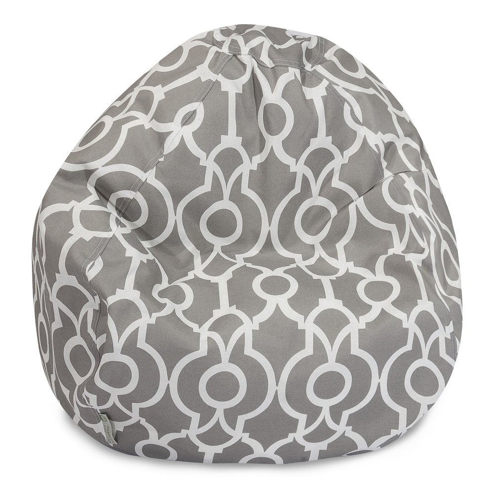 Majestic Home Goods Small Bean Bag Athens Gray. Picture 1