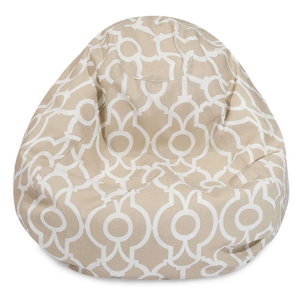 Majestic Home Goods Small Bean Bag Athens Sand. Picture 1