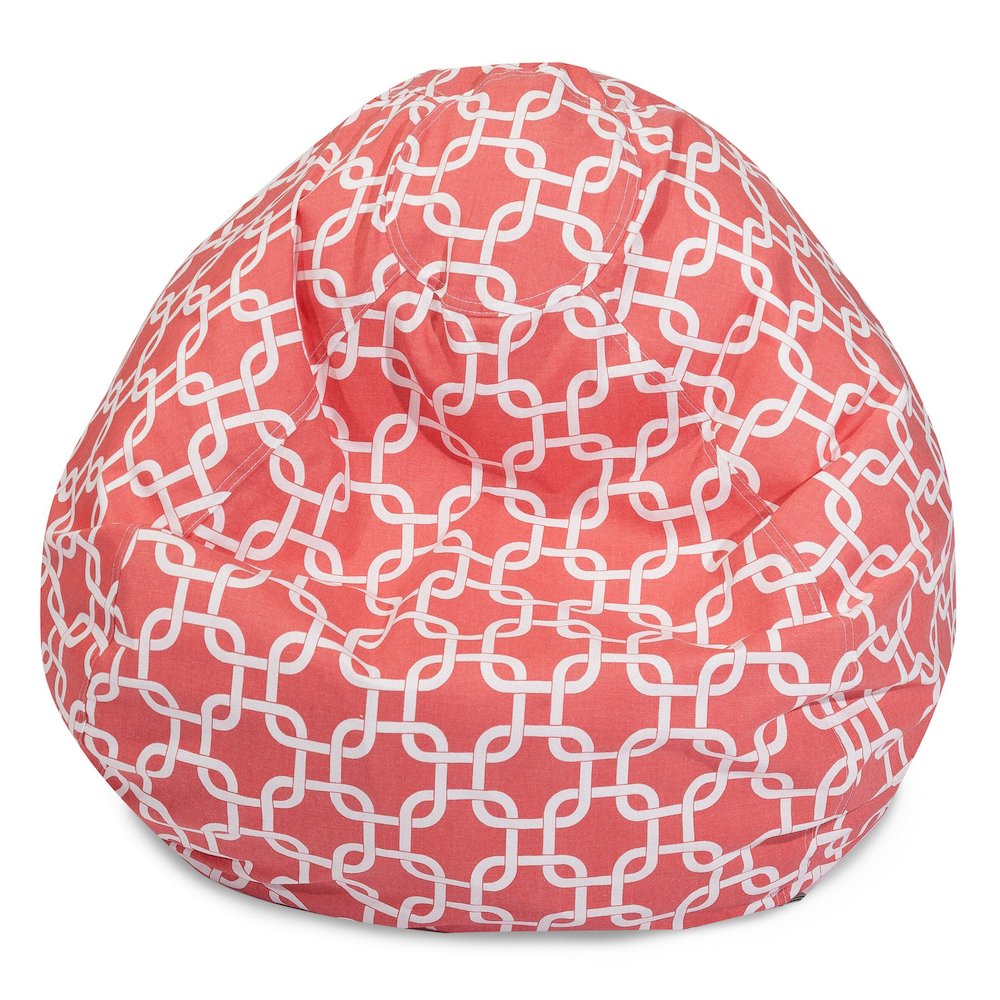 Majestic Home Goods Small Bean Bag Links Coral. Picture 1