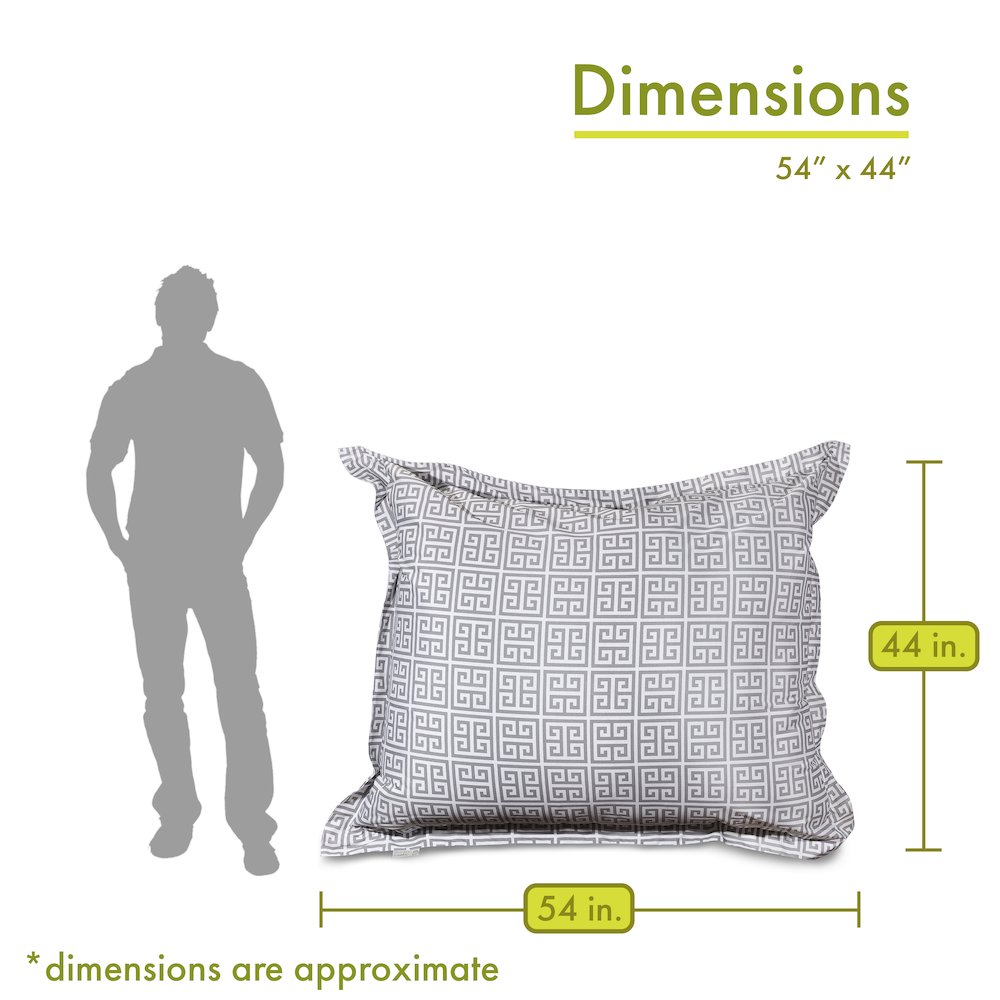 Majestic Home Goods Floor Pillow Towers Gray. Picture 2