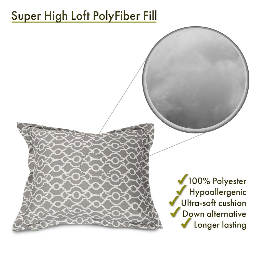 Majestic Home Goods Floor Pillow Athens Gray. Picture 3
