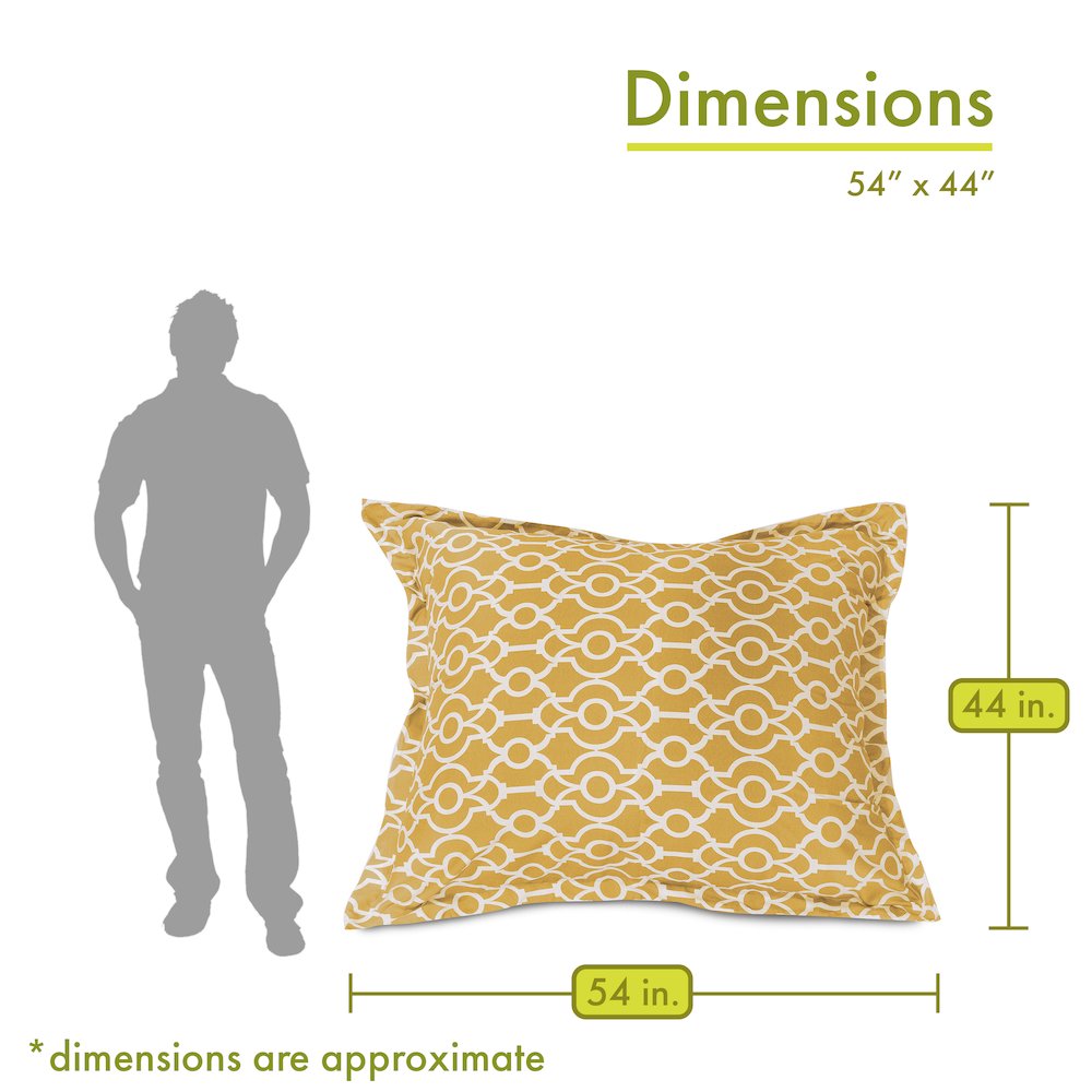 Majestic Home Goods Floor Pillow Athens Citrus. Picture 2