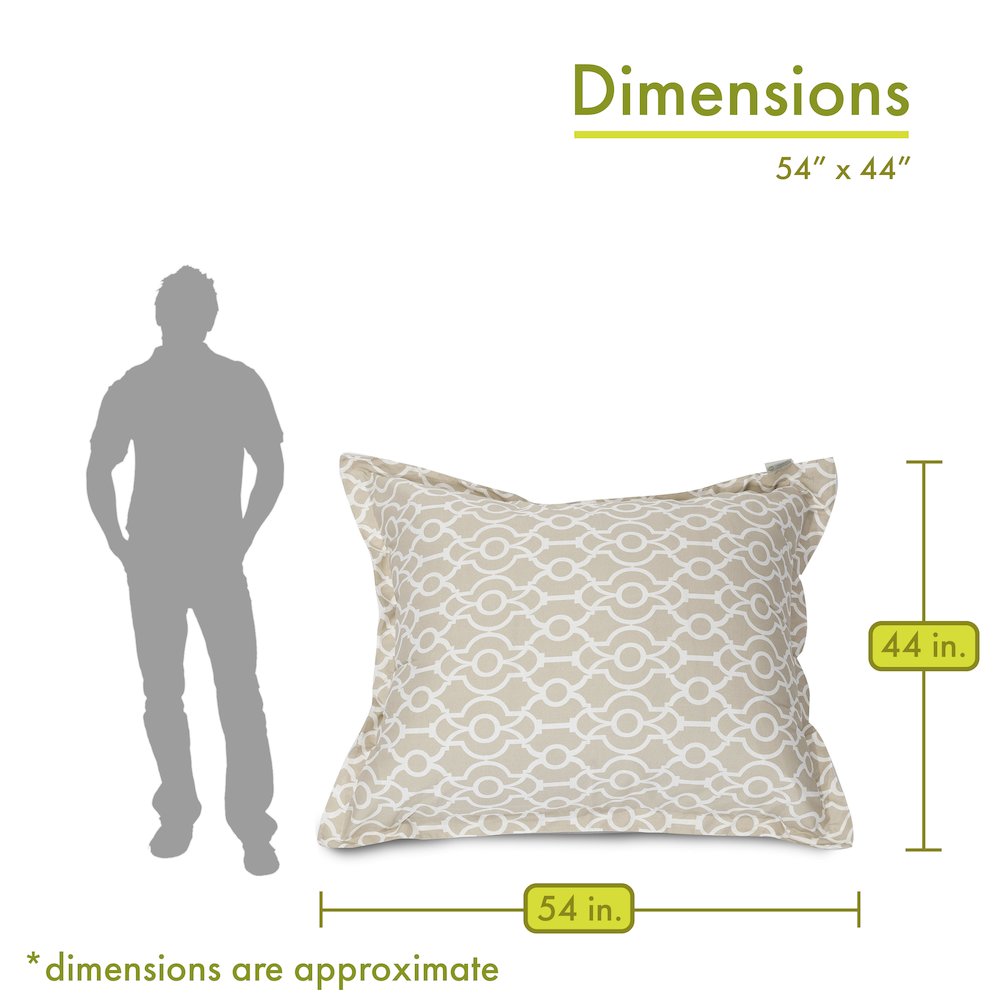 Majestic Home Goods Floor Pillow Athens Sand. Picture 2