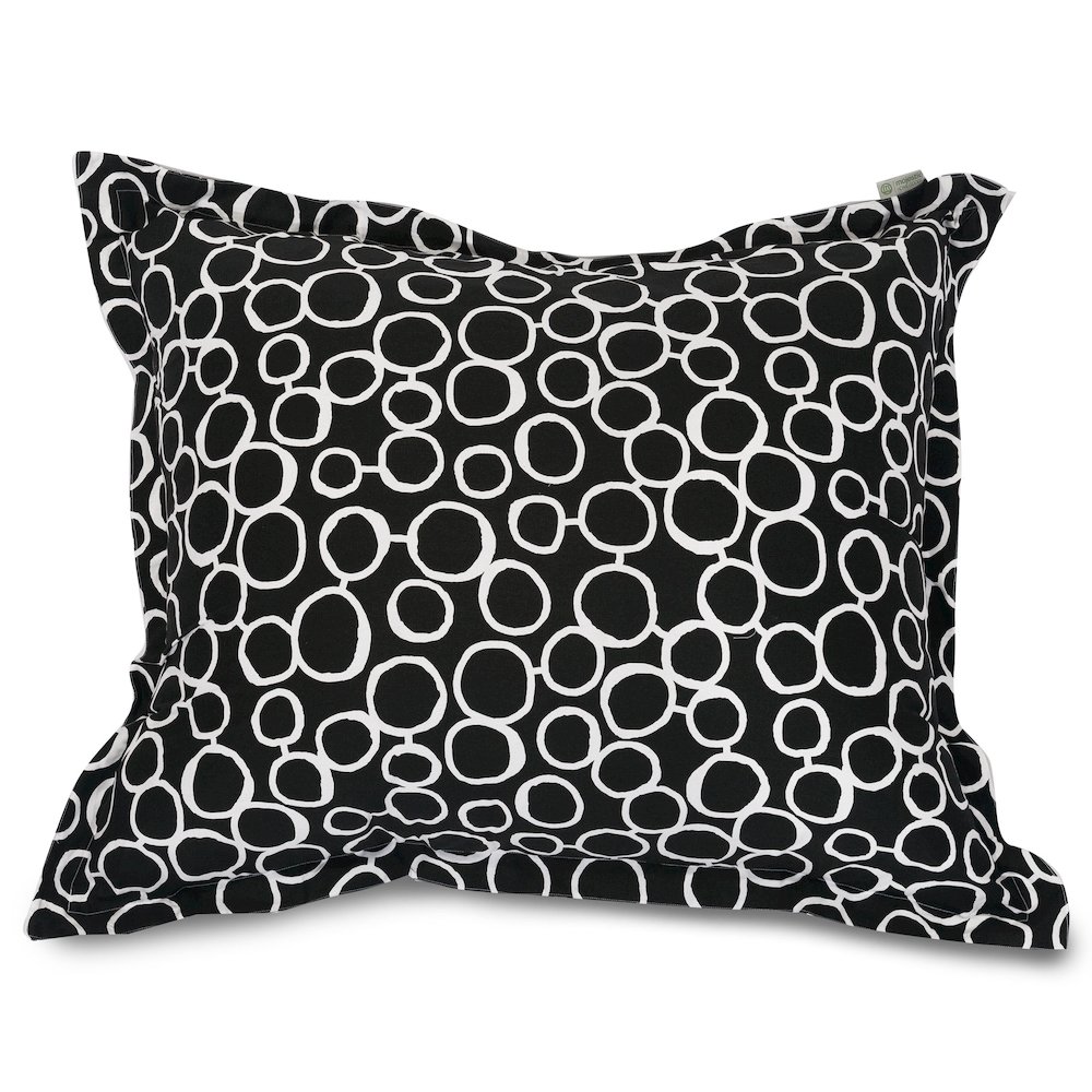 Majestic Home Goods Floor Pillow Fusion Black. Picture 1
