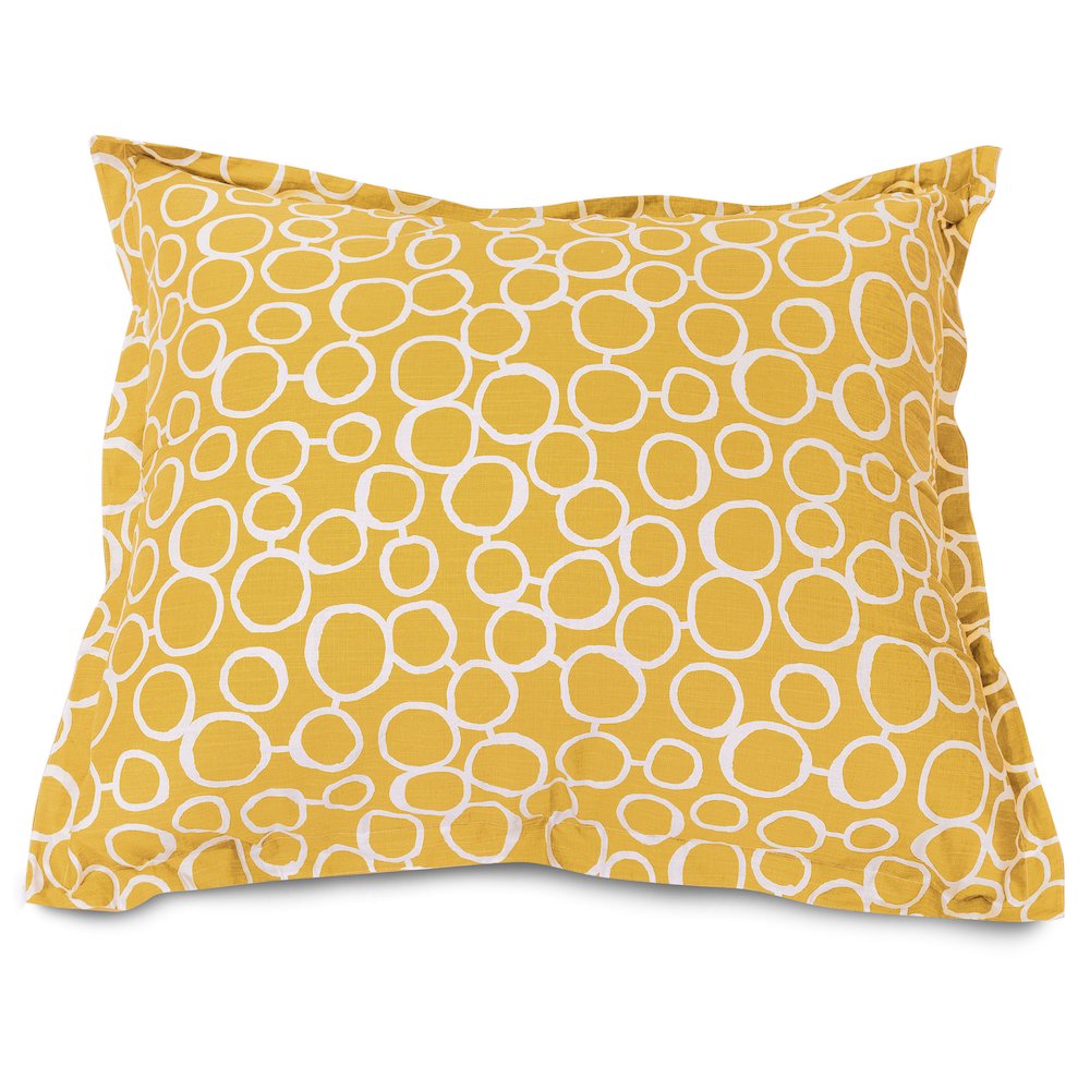Majestic Home Goods Floor Pillow Fusion Yellow. Picture 1
