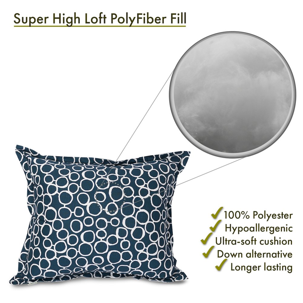 Majestic Home Goods Floor Pillow Fusion Navy. Picture 3