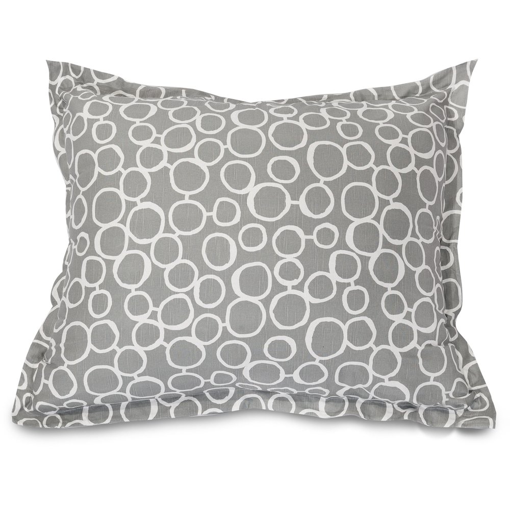 Majestic Home Goods Floor Pillow Fusion Gray. Picture 1