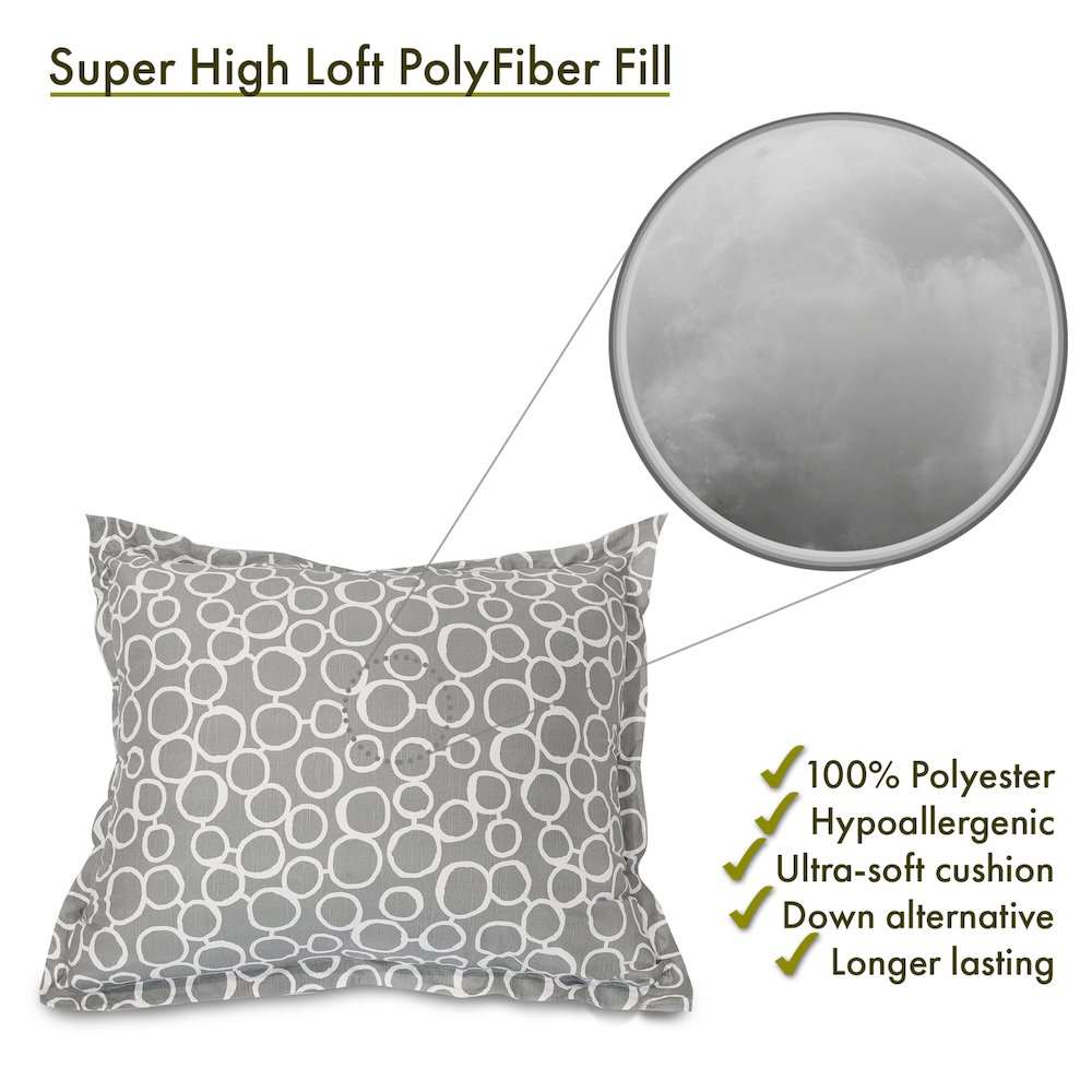 Majestic Home Goods Floor Pillow Fusion Gray. Picture 3