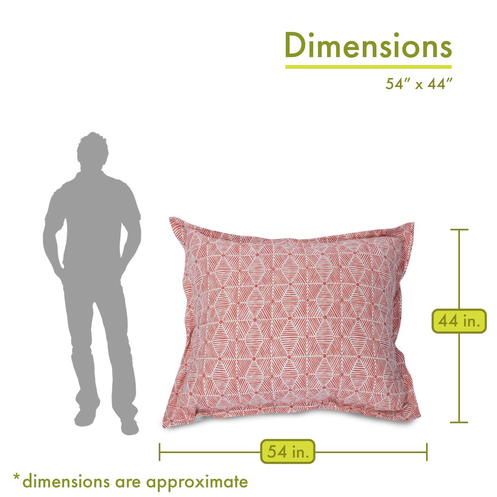 Majestic Home Goods Floor Pillow Charlie Salmon. Picture 2