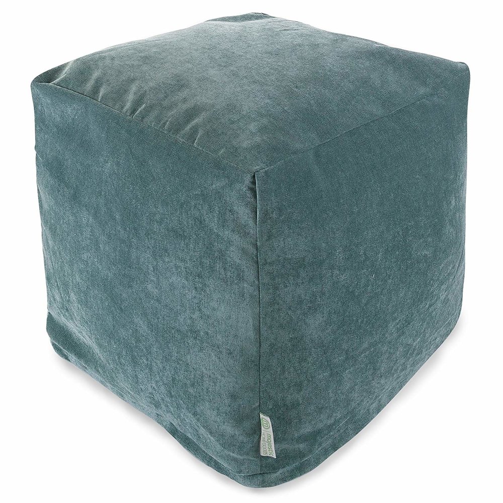 Majestic Home Goods Cube Pouf Villa Azure. Picture 1