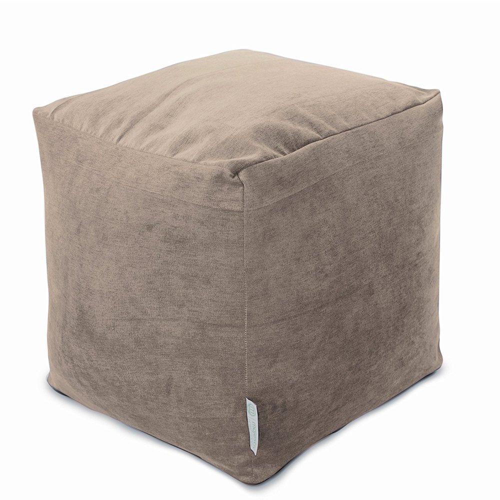 Majestic Home Goods Cube Pouf Villa Pearl. Picture 1